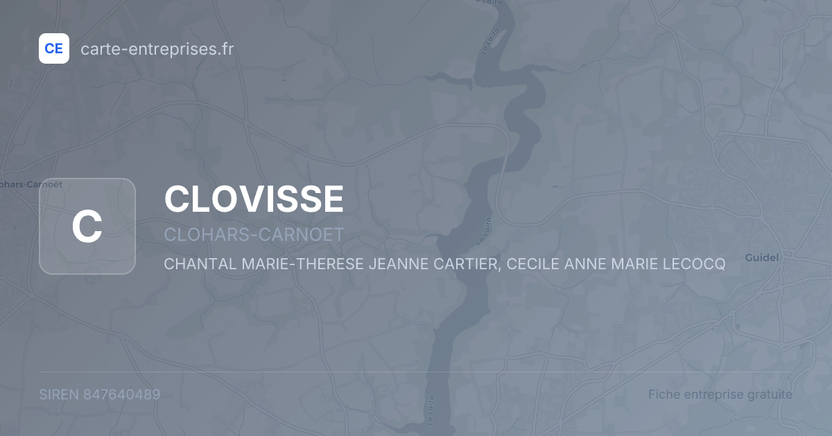 CLOVISSE — 847640489 — fiche entreprise