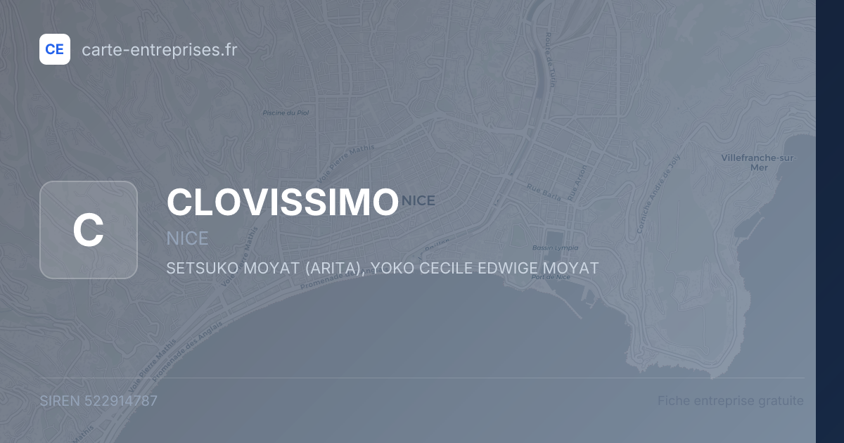 CLOVISSIMO — 522914787 — fiche entreprise