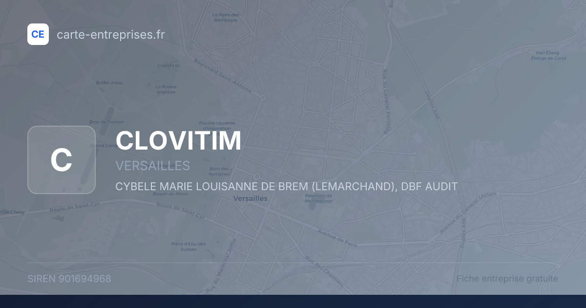 CLOVITIM — 901694968 — fiche entreprise