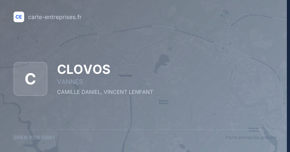 CLOVOS — 927635862 — fiche entreprise