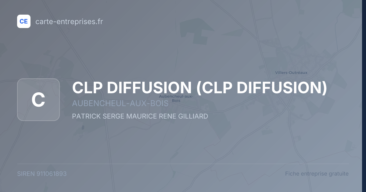 CLP DIFFUSION — 911061893 — fiche entreprise