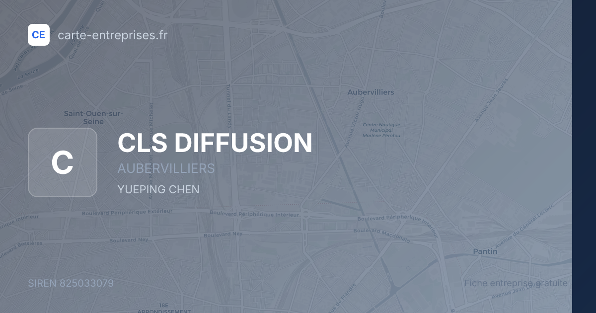 CLS DIFFUSION — 825033079 — fiche entreprise