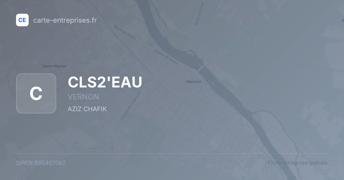 CLS2'EAU — 895407062 — fiche entreprise