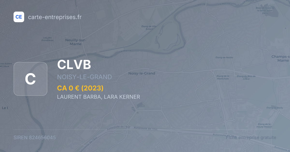 CLVB — 824656045 — fiche entreprise