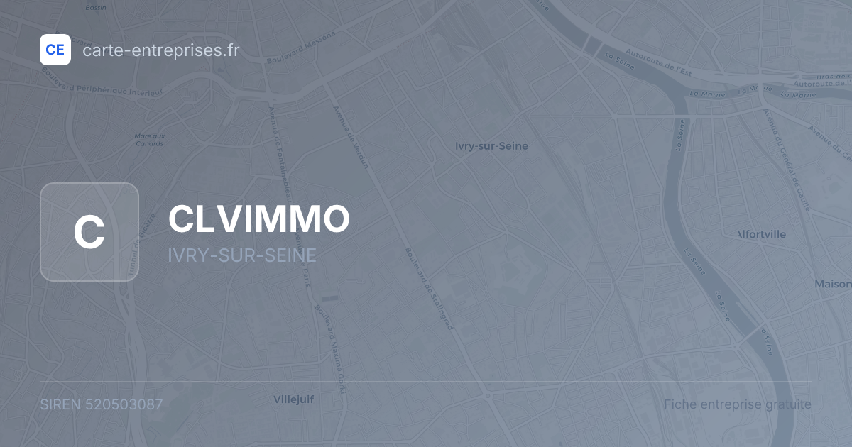 CLVIMMO — 520503087 — fiche entreprise
