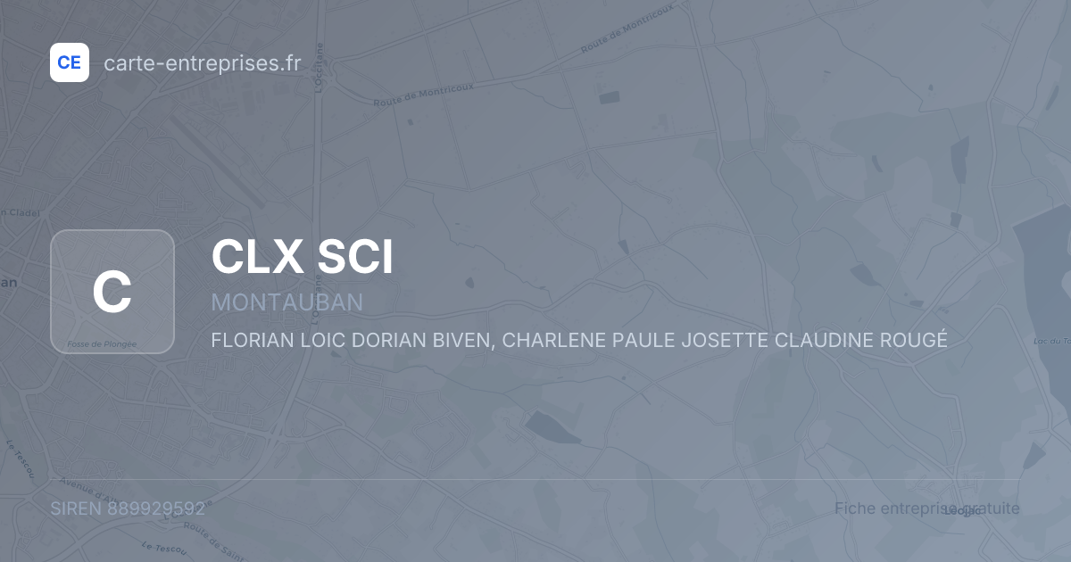 CLX SCI — 889929592 — fiche entreprise