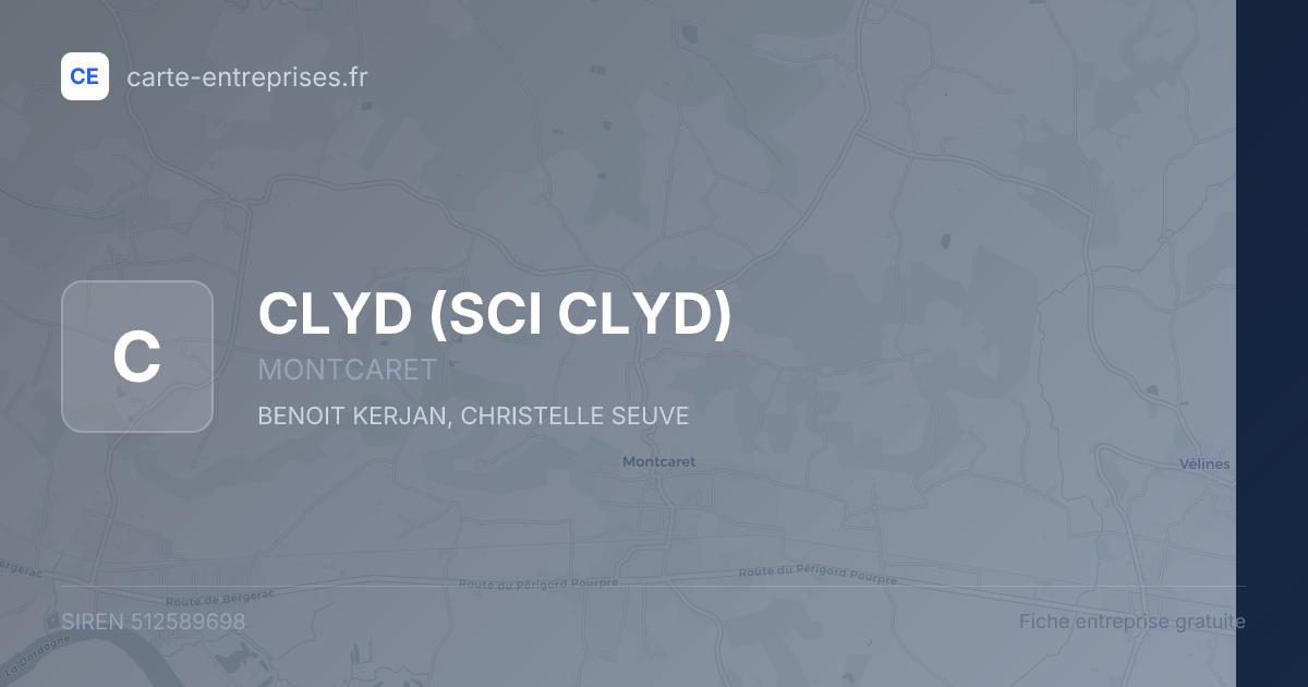 CLYD  (SCI CLYD) — 512589698 — fiche entreprise