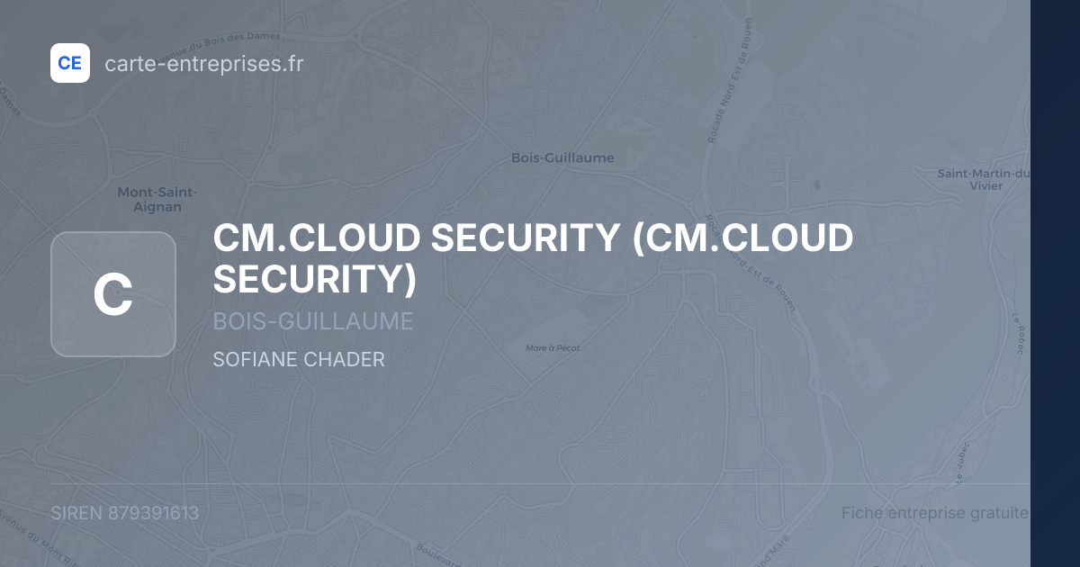 CM.CLOUD SECURITY — 879391613 — fiche entreprise