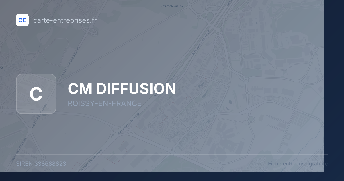 CM DIFFUSION — 338688823 — fiche entreprise