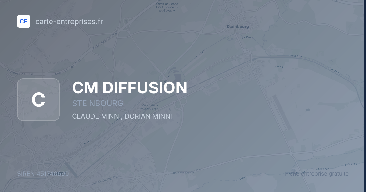 CM  DIFFUSION — 451740690 — fiche entreprise