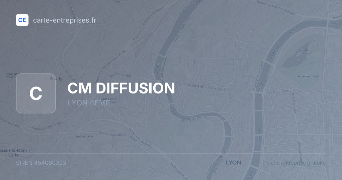 CM DIFFUSION — 454060393 — fiche entreprise