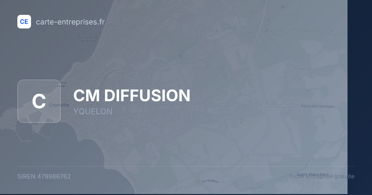 CM DIFFUSION — 479986762 — fiche entreprise