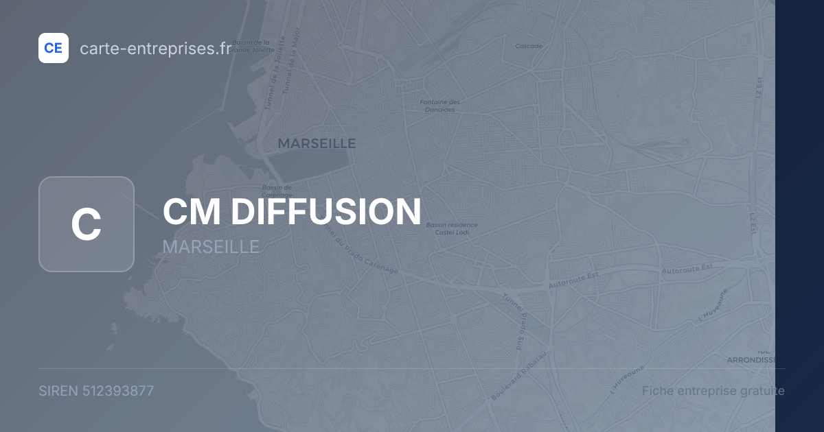 CM DIFFUSION — 512393877 — fiche entreprise