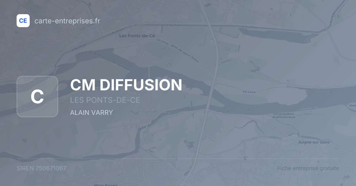 CM DIFFUSION — 750671067 — fiche entreprise
