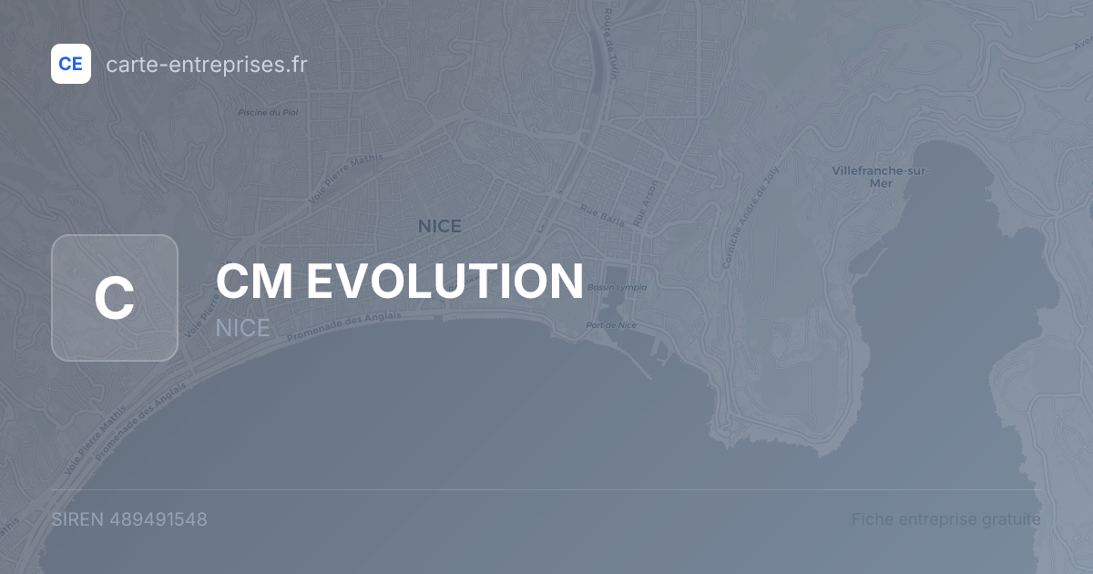 CM EVOLUTION — 489491548 — fiche entreprise
