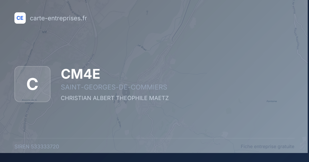 CM4E — 533333720 — fiche entreprise