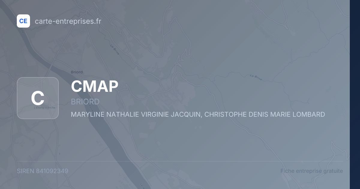 CMAP — 841092349 — fiche entreprise