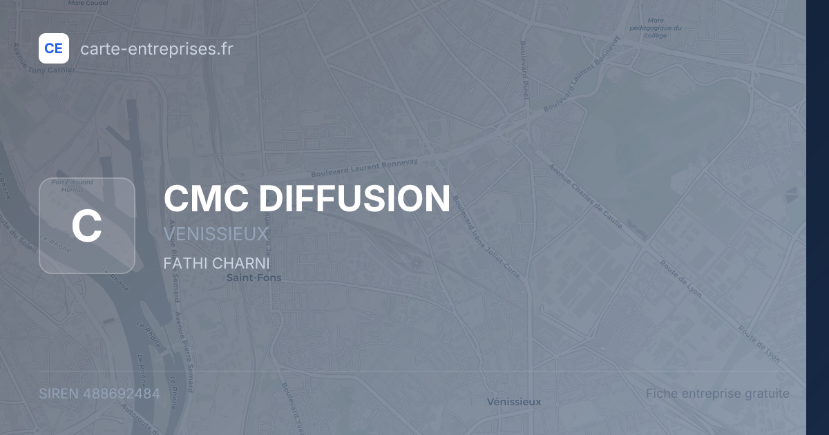 CMC DIFFUSION — 488692484 — fiche entreprise