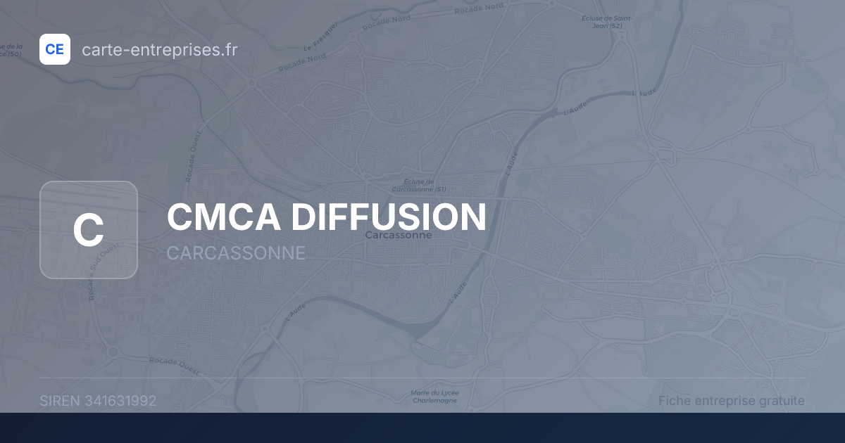 CMCA DIFFUSION — 341631992 — fiche entreprise