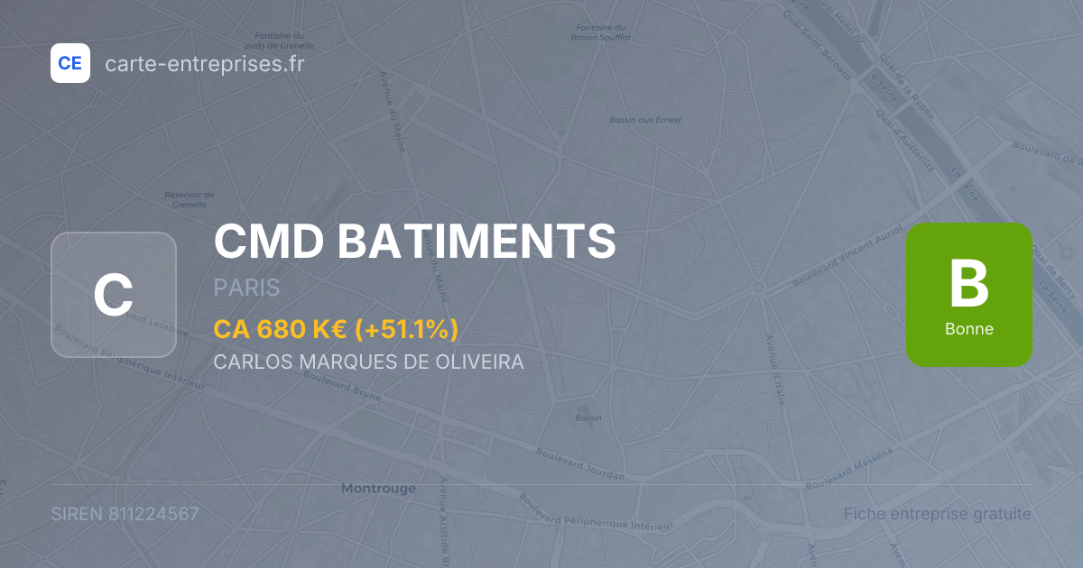 CMD BATIMENTS — 811224567 — fiche entreprise
