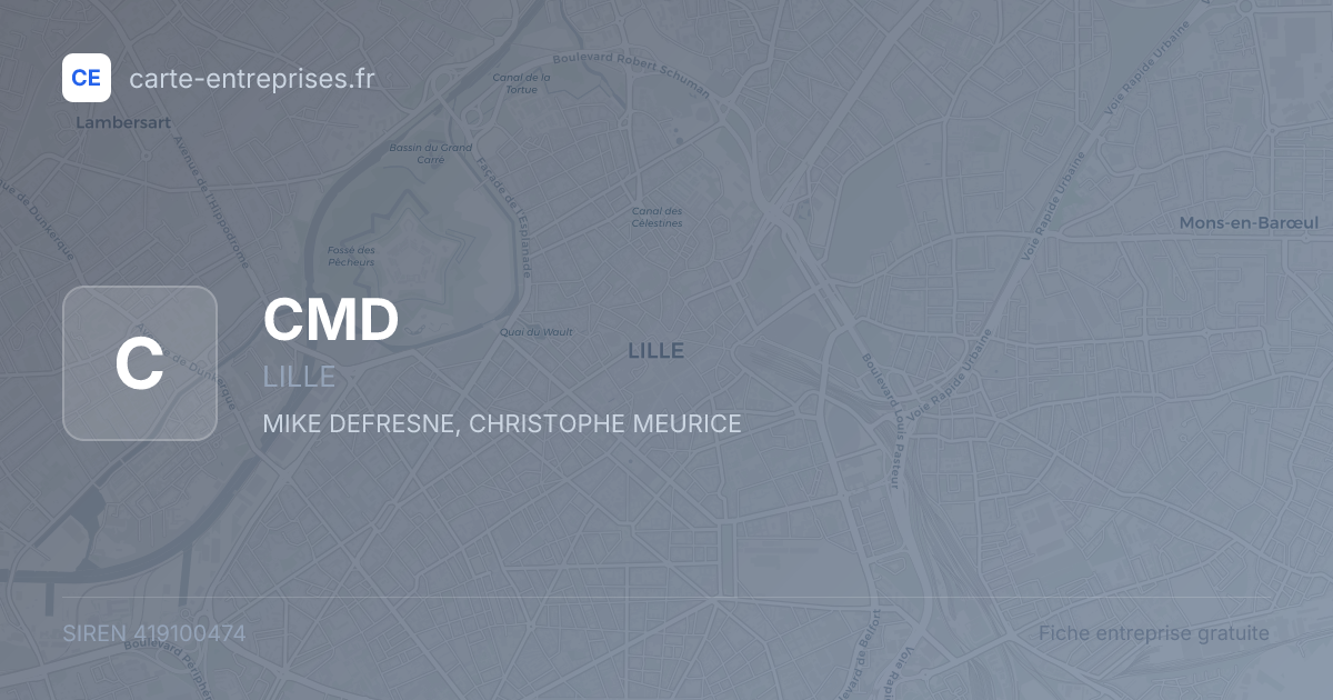 CMD — 419100474 — fiche entreprise