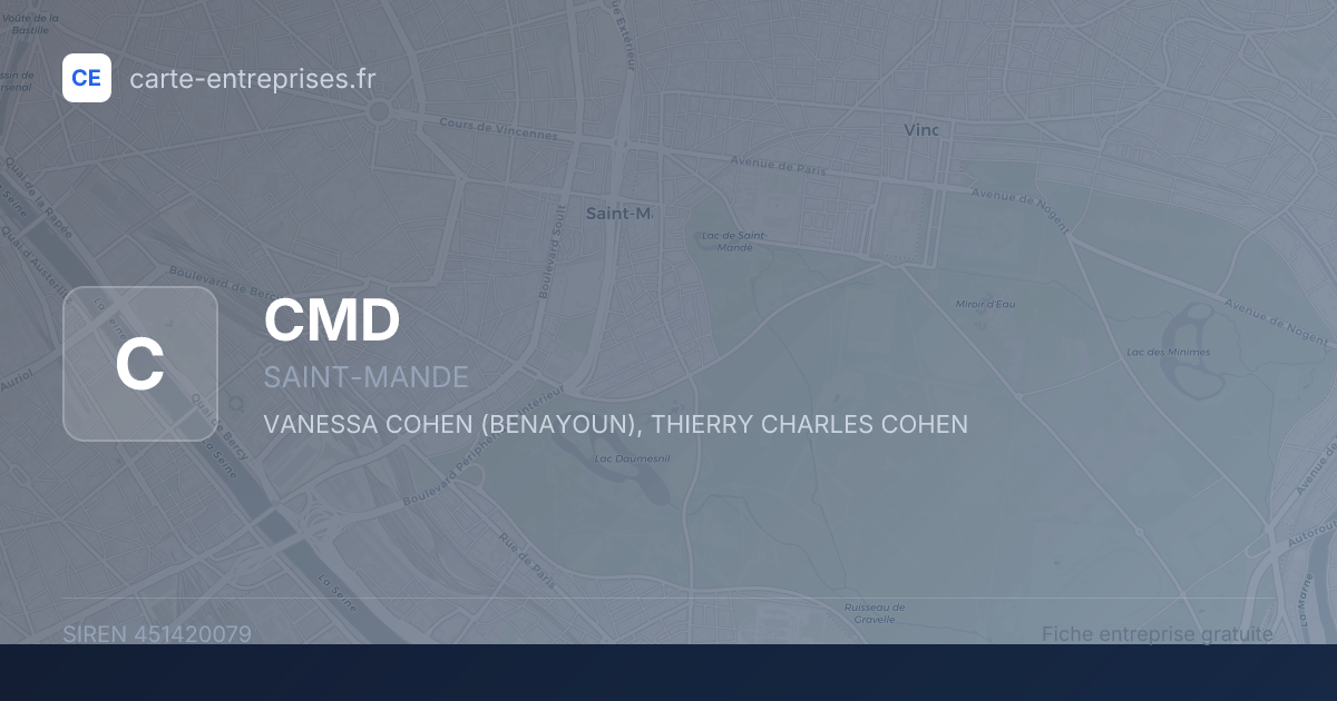 CMD — 451420079 — fiche entreprise