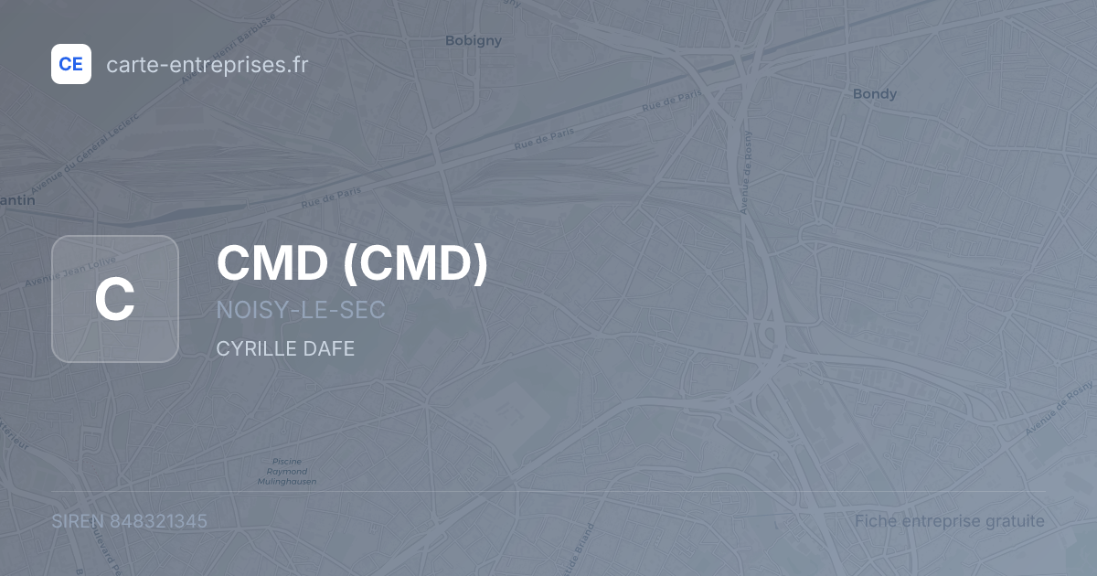 CMD — 848321345 — fiche entreprise