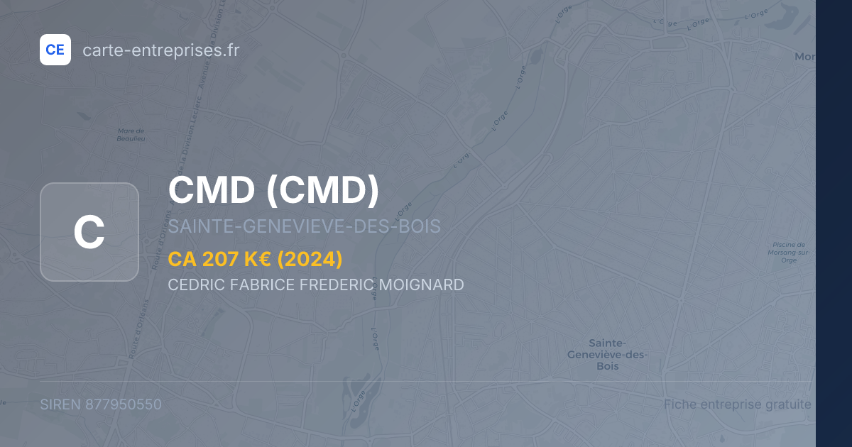 CMD — 877950550 — fiche entreprise