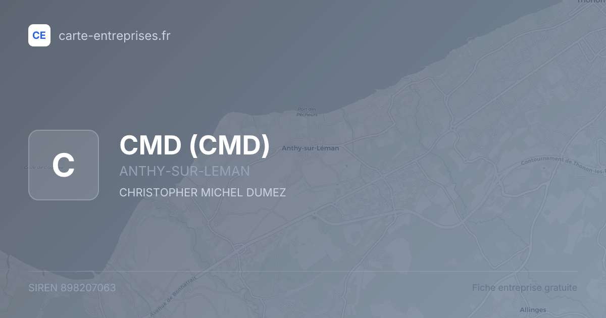 CMD — 898207063 — fiche entreprise
