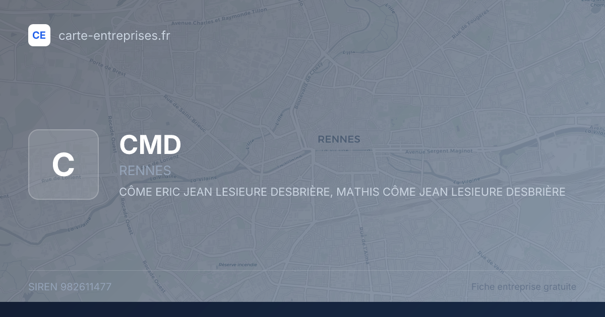 CMD — 982611477 — fiche entreprise