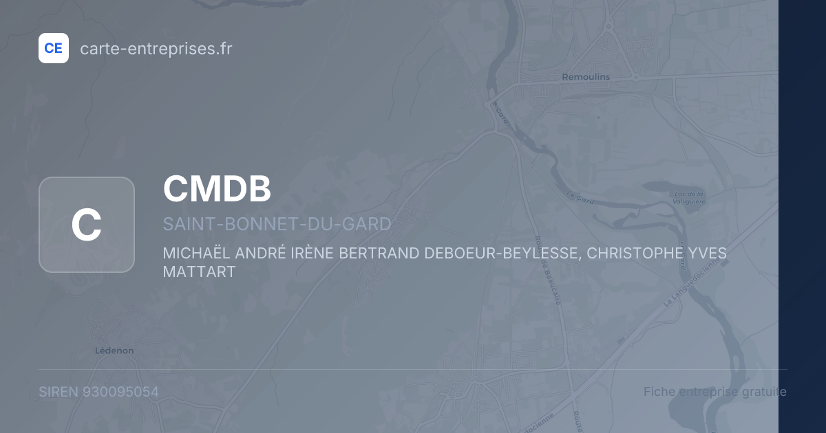 CMDB — 930095054 — fiche entreprise