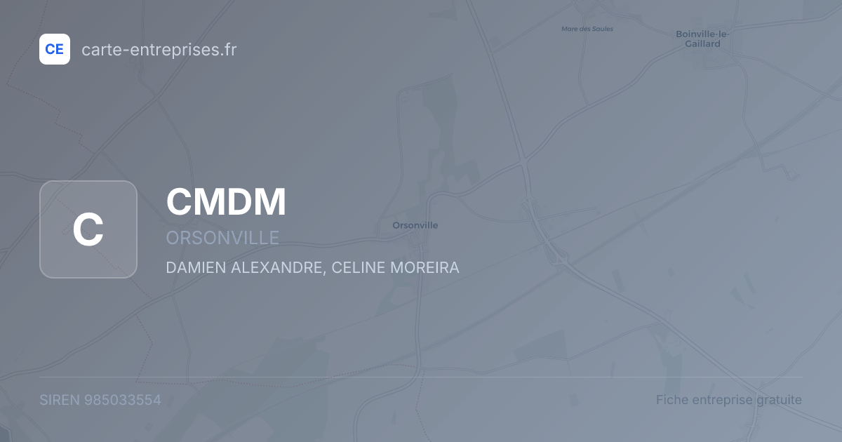 CMDM — 985033554 — fiche entreprise