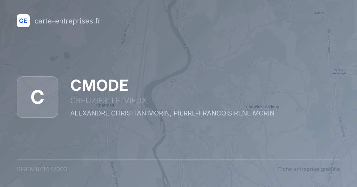 CMODE — 841447303 — fiche entreprise