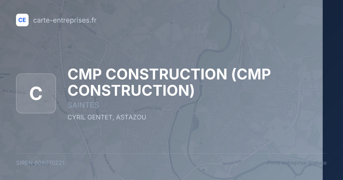 CMP CONSTRUCTION — 808070221 — fiche entreprise