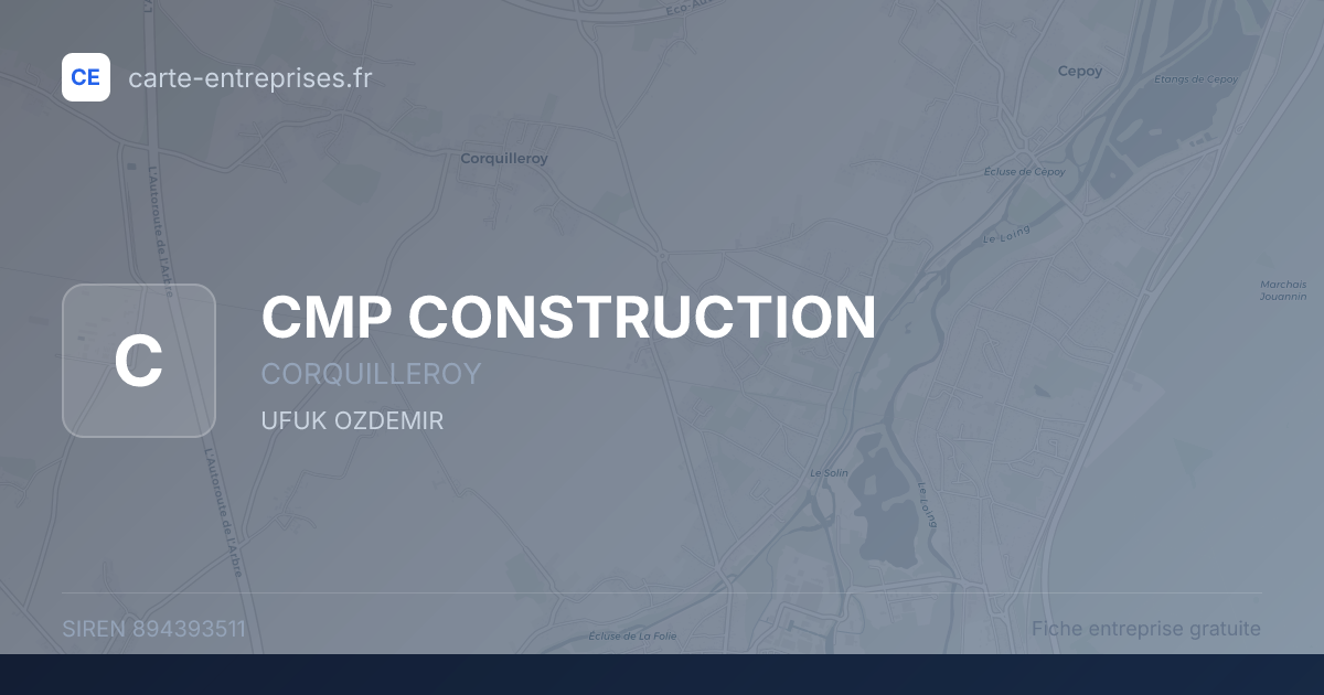 CMP CONSTRUCTION — 894393511 — fiche entreprise
