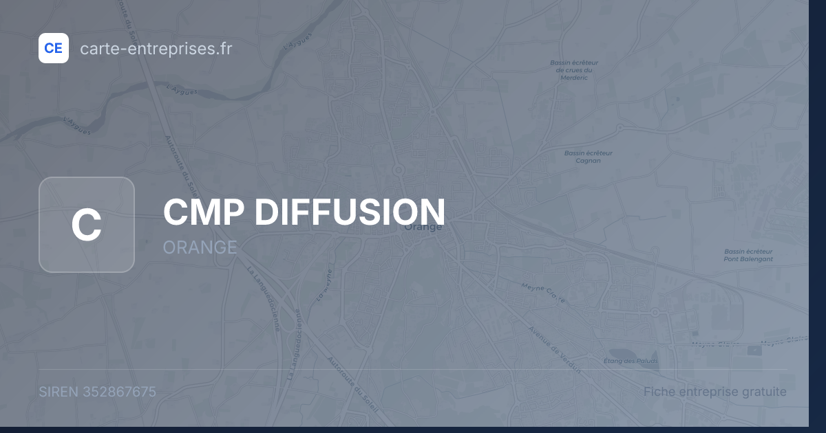 CMP DIFFUSION — 352867675 — fiche entreprise