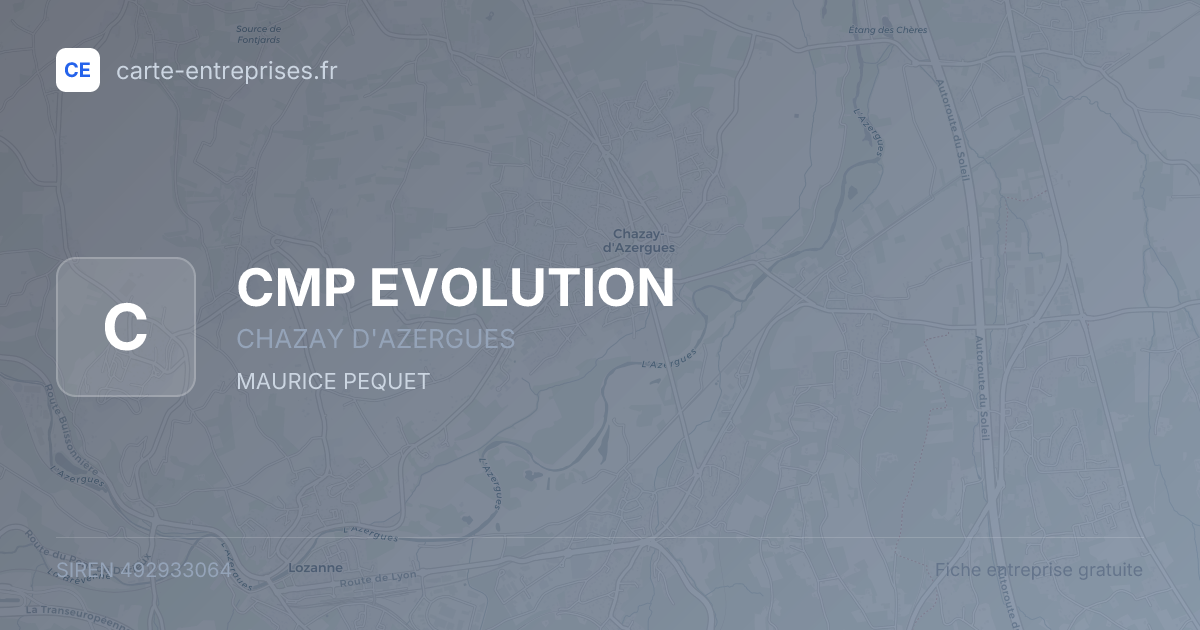 CMP EVOLUTION — 492933064 — fiche entreprise
