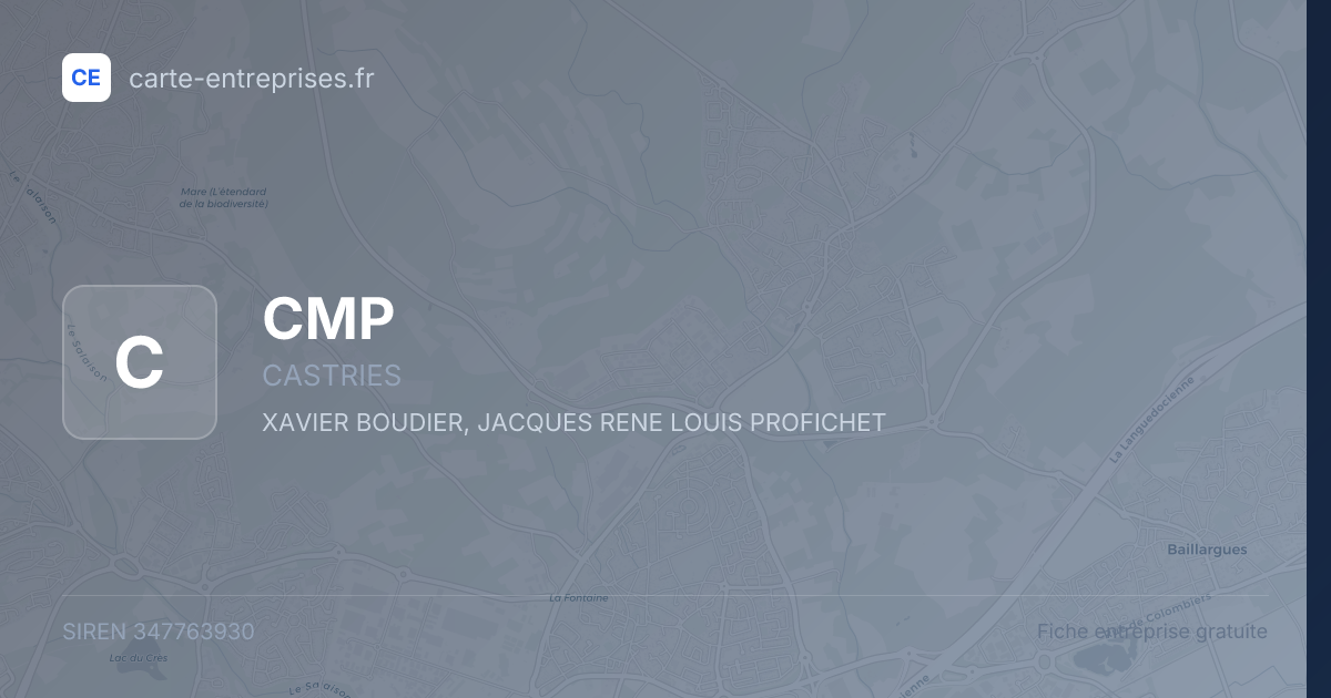 CMP — 347763930 — fiche entreprise