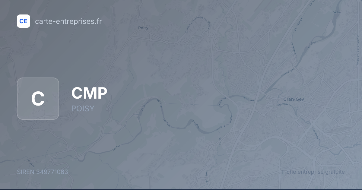 CMP — 349771063 — fiche entreprise