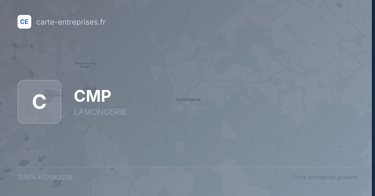 CMP — 402082036 — fiche entreprise