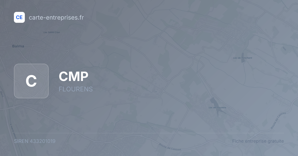 CMP — 433201019 — fiche entreprise