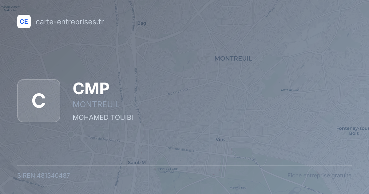 CMP — 481340487 — fiche entreprise