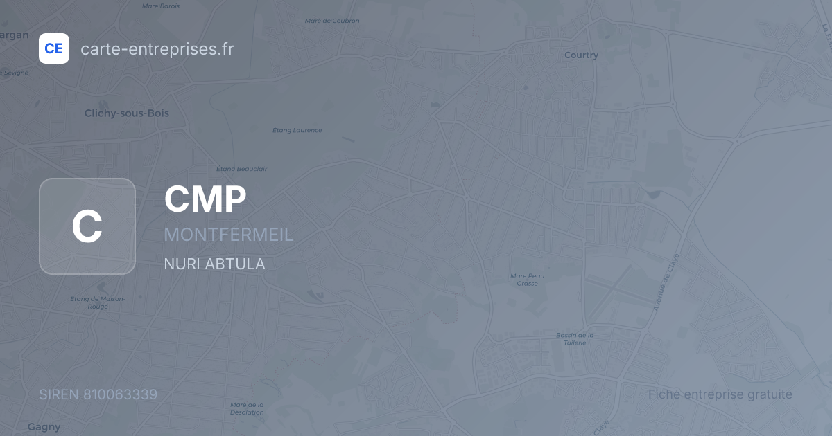 CMP — 810063339 — fiche entreprise