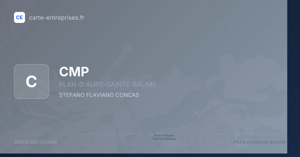 CMP — 845100486 — fiche entreprise