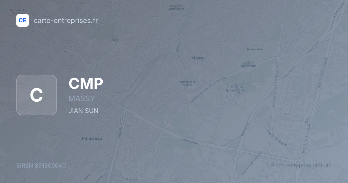 CMP — 891805640 — fiche entreprise