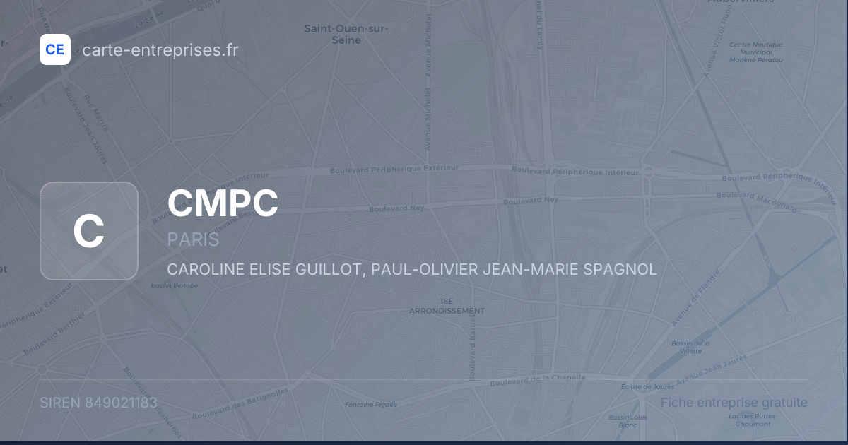 CMPC — 849021183 — fiche entreprise