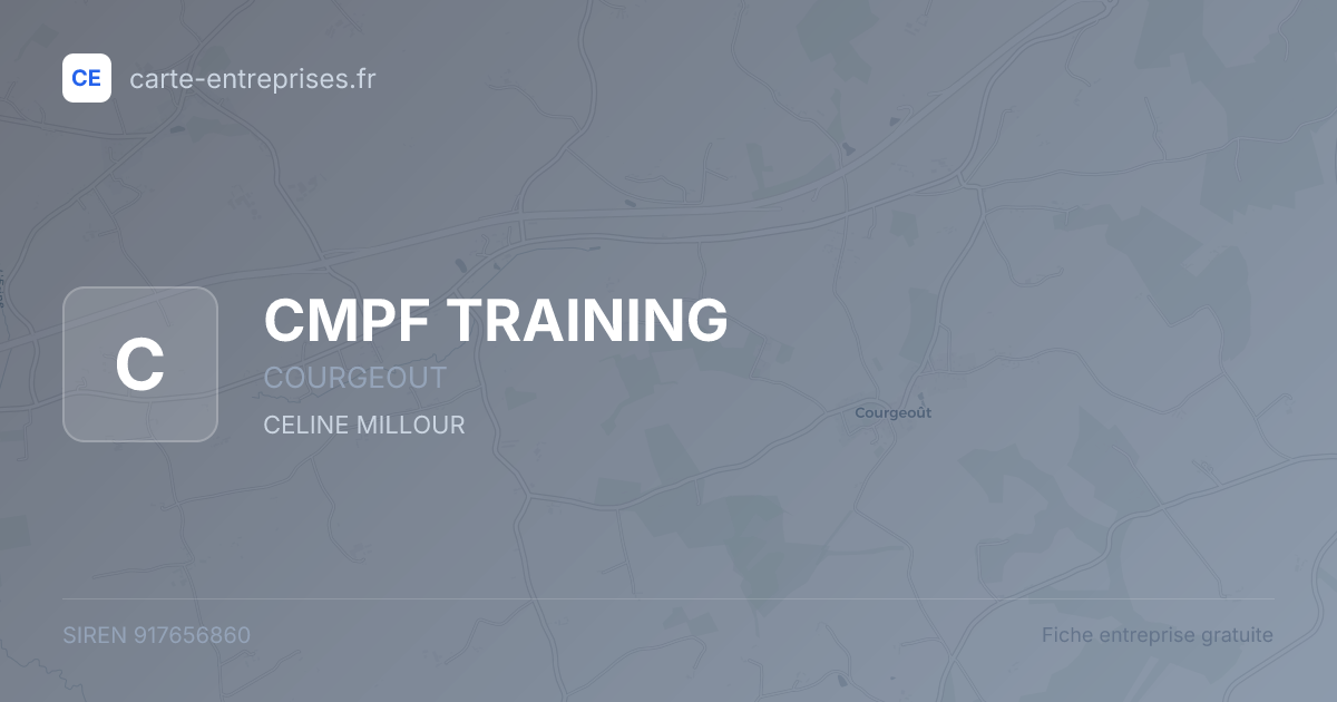 CMPF TRAINING — 917656860 — fiche entreprise