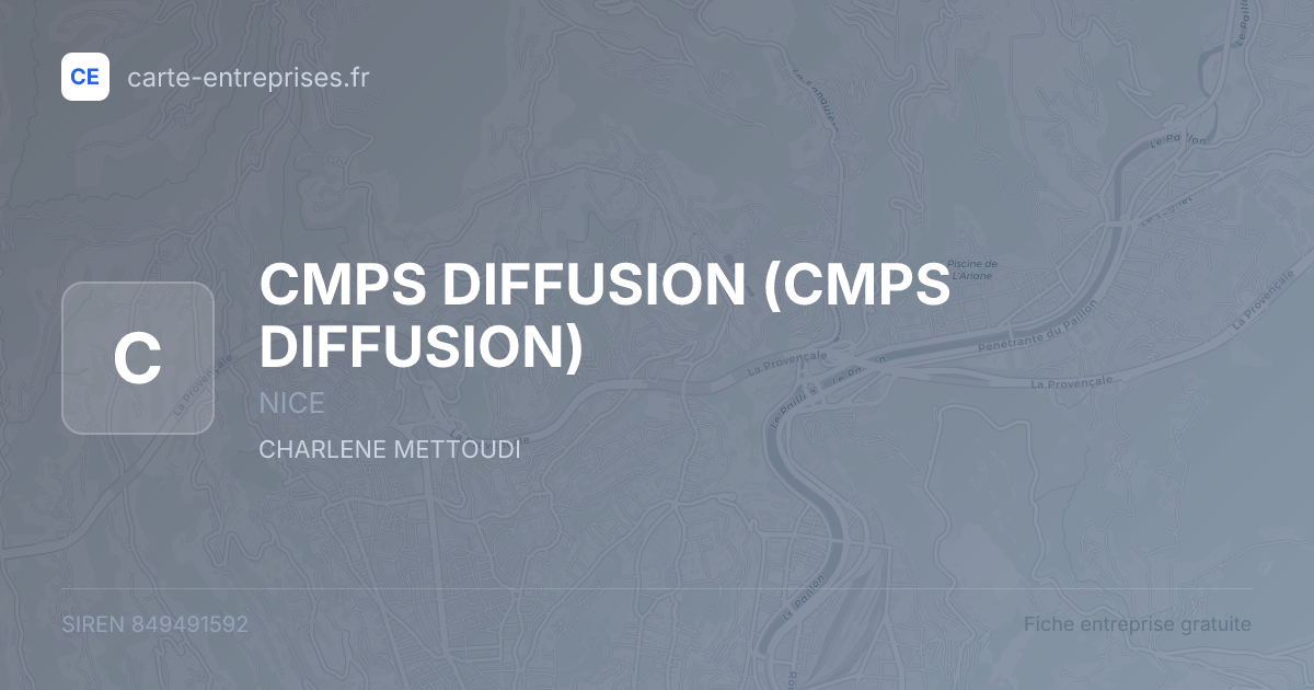 CMPS DIFFUSION — 849491592 — fiche entreprise