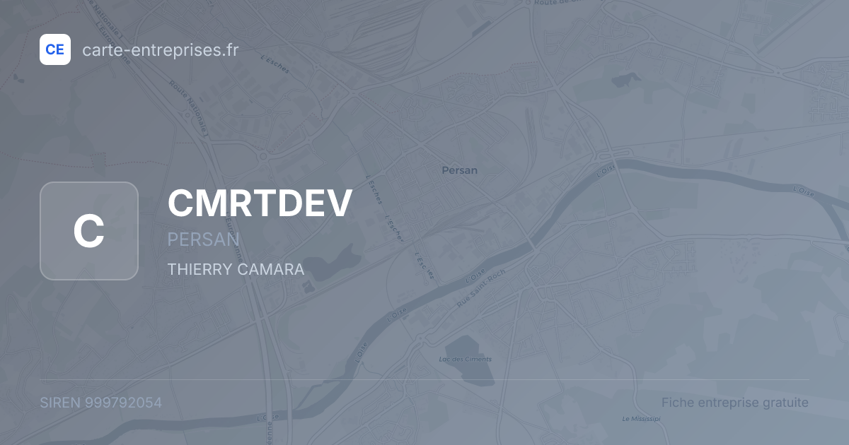 CMRTDEV — 999792054 — fiche entreprise