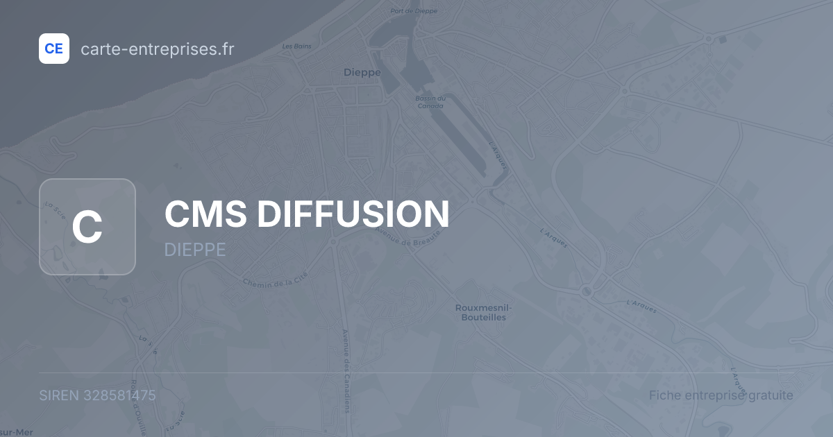 CMS DIFFUSION — 328581475 — fiche entreprise